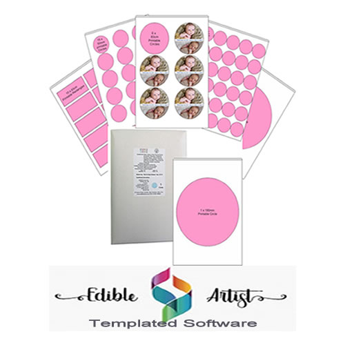 Selection of pre-cut icing sheets