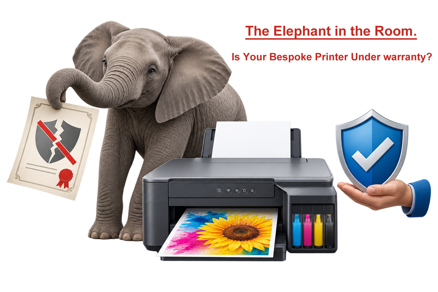Using Alternative Ink Types to Create a Bespoke Printer and Your Printer Warranty.