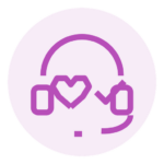 Icon showing customer support and after-sales care.